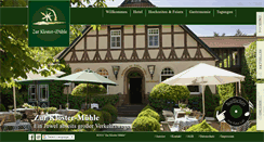 Desktop Screenshot of hotel-kloster-muehle.de